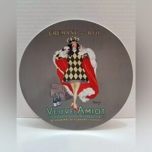 POTTERY BARN Bubbly “Veuve Amiot” Dessert Salad Plate, Queen French 2002#1029246